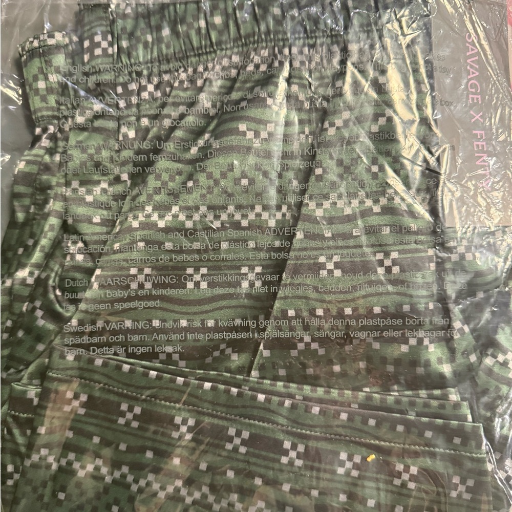 Savage X Fenty Green Camo boxers